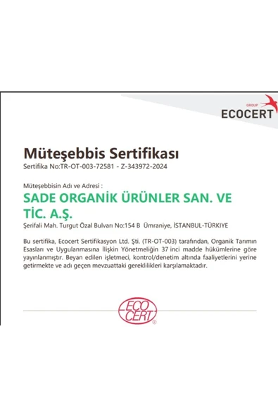 Sade Organik SADE ORGANİK CİN MISIR 750 GR 3 LÜ PAKET - 2