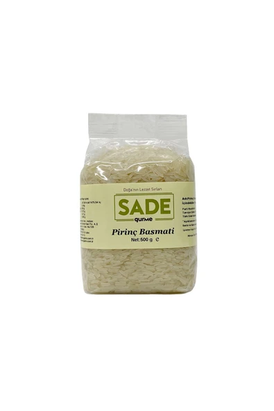 Sade Gurme PİRİNÇ BASMATİ 500 GR 2 Lİ PAKET - 2