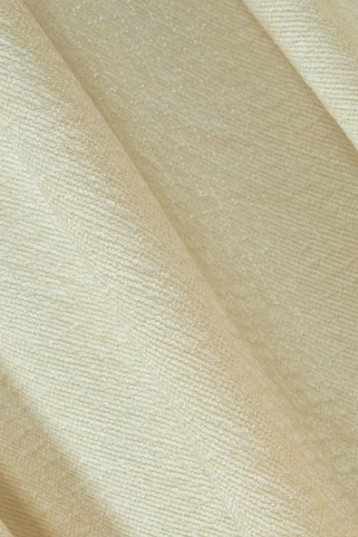 Jakarlı Şönil Koltuk Örtüsü  | Çekyat Örtüsü | Koltuk Şalı 175x350 Kaymaz Ekru - Resim 4