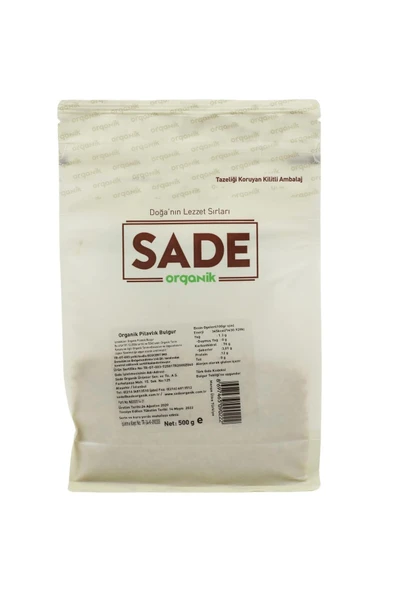 Sade Organik Pilavlık Bulgur 500 gr - 4