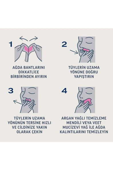 Veet Pure Hipoalerjenik Sir Ağda Bandı Yüz Bölgesi 20'li - 4