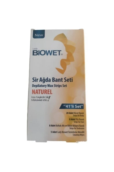 Bioxet Biowet Naturel Sir Ağda Bant Seti 41'li