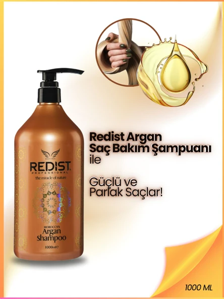 Redist Redıst Argan Bakım Şampuanı 1000 ml