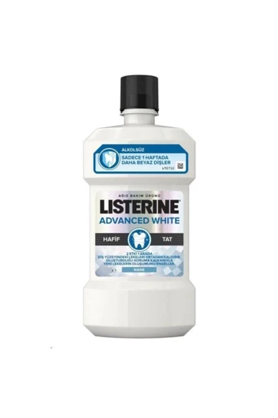Listerine Advanced White Hafif Tat 250 ml