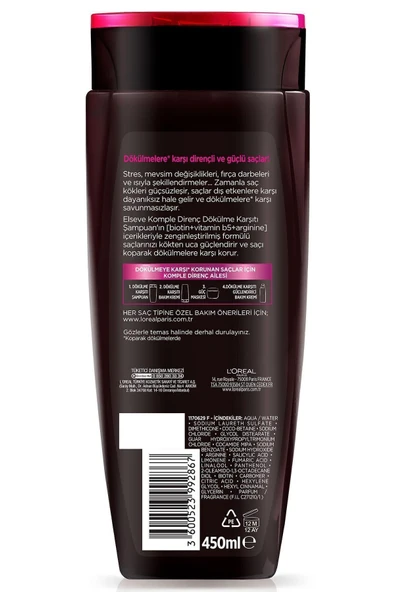 ELSEVE Şamp. 450 ml Komple Direnç - 3