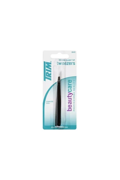 Trim Pro Siyah Cımbız + Kaş Tarama Fırçası 00491 - 2