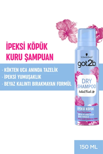 Schwarzkopf Fresh It Up Ipeksi Doku Köpük Kuru Şampuan 150 ml