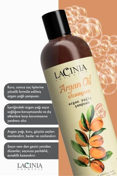 Lacinia Argan Yağlı Şampuan 400 ml - 3