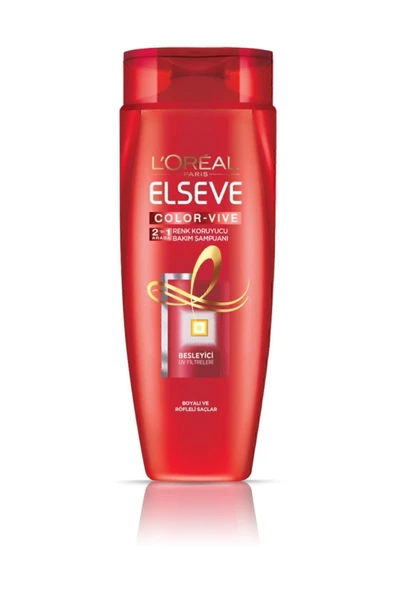 ELSEVE L'oréal Paris Colorvive Renk Koruyucu Bakım Şampuanı 2'si 1 Arada 550 ml