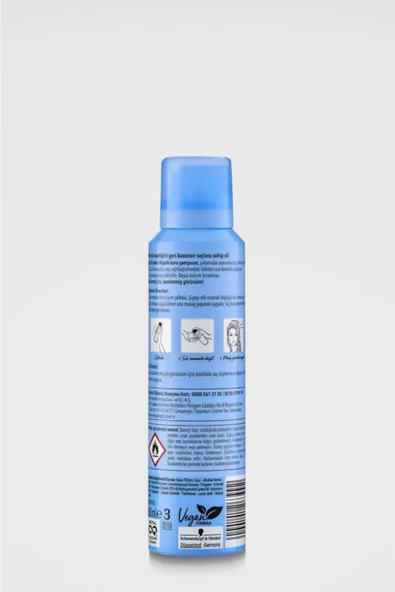 Schwarzkopf Fresh It Up Ipeksi Doku Köpük Kuru Şampuan 150 ml - Resim 3