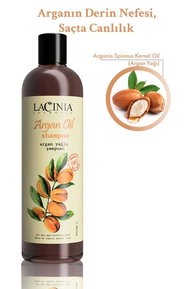 Lacinia Argan Yağlı Şampuan 400 ml - 4