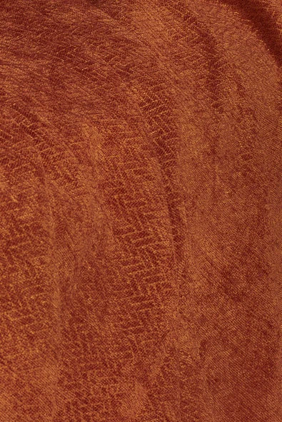 Jakarlı Şönil Koltuk Örtüsü | Çekyat Örtüsü | Koltuk Şalı 110x175 2 Ad. Kaymaz Kiremit - 3