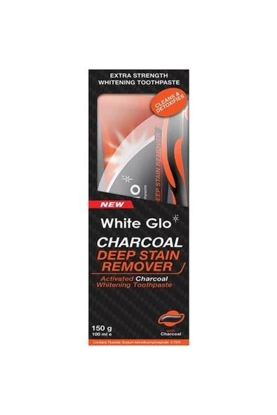 White Glo Aktif Karbon Kömürlü Beyazlatıcı Diş Macunu Ekstra Formül 150 G