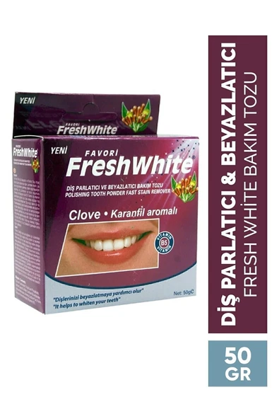 Fresh White Diş Tozu 50gr Karanfil Aromalı - 4