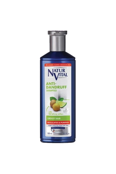 Natur Vital Anti Dandruff Yağlı Saçlar Için Kepek Şampuanı 300 ml
