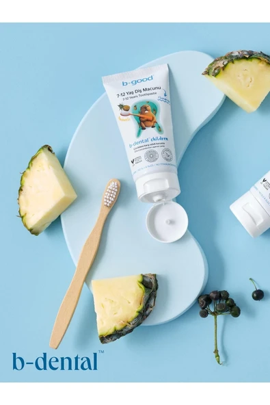 B-GOOD 7-12 Yaş Diş Macunu Florürsüz Ananas 50 Ml - 4