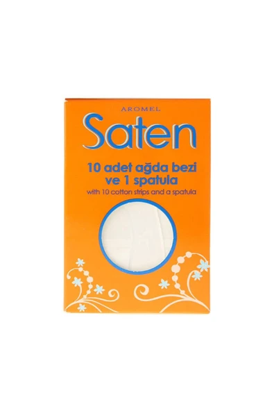 Saten Ağda Bezi 10'lu 1 Spatula