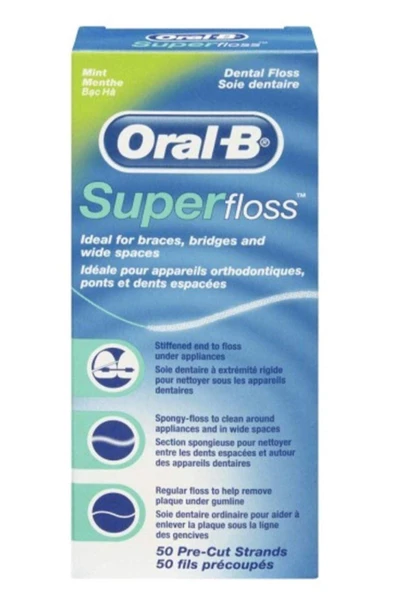 Oral-B Süper Floss Diş İpi 50 Adet