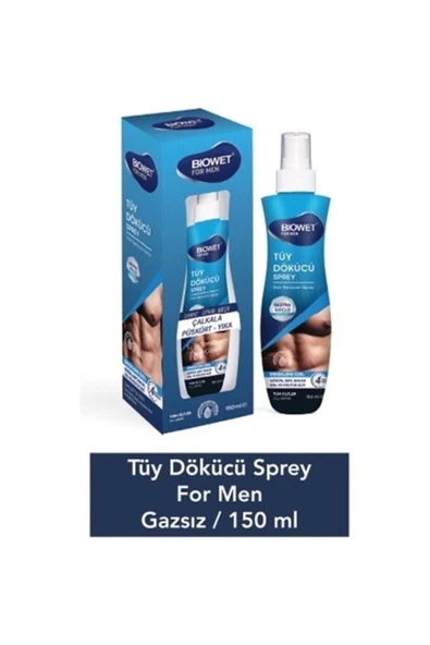 biowet Tüy Dökücü Sprey - Erkekler Için - Sert Ve Kalın Tüyler - 150 ml