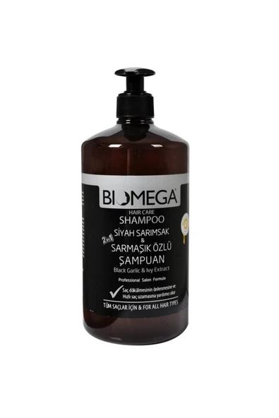 BIOMEGA Siyah Sarımsak Ve Sarmaşık Özlü Şampuan 1000 Ml