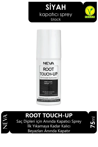 Root Touch-Up Neva Saç Dipleri Için Anında Kapatıcı Sprey 75 ml - Siyah