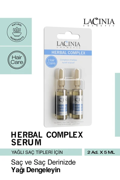 Lacinia Herbal Complex 2'li Saç Serumu (Kepek Karşıtı)