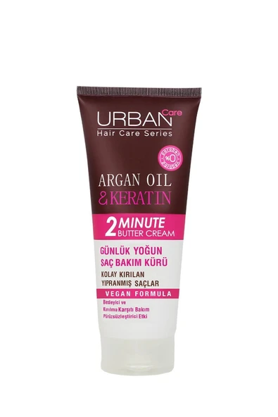 Urban Care Argan Oil&keratin Kolay Kırılan Yıpranmış Saçlara Özel Yoğun Saç Bakım Maskesi-200 ml - Resim 2