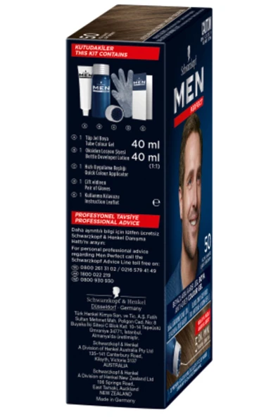 Schwarzkopf Perfect Erkek No:50 Açık Kahve Saç Boyası - 4