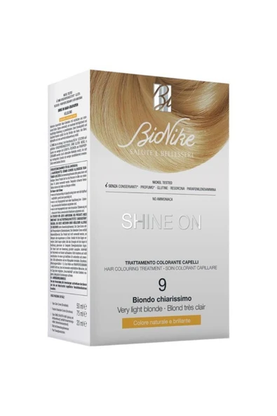 BioNike Shıne On Hair Colouring Treatment No: 9 Very Lıght Blonde ürün görseli
