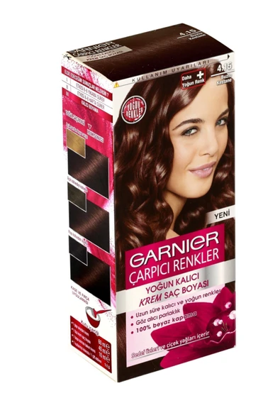 Garnier Çarpıcı Renkler Saç Boyası 4.15 Buzlu Kestane