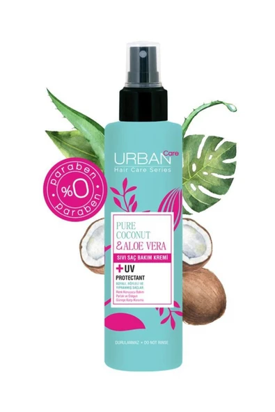 Urban Care Pure Coconut & Aloe Vera Sıvı Saç Bakım Kremi 200 ml - 3