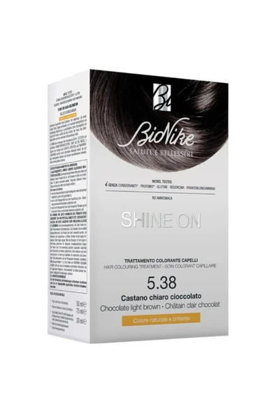 BioNike Shıne On Hair Colouring Treatment No: 5.38 Chocolate Lıght Brown ürün görseli