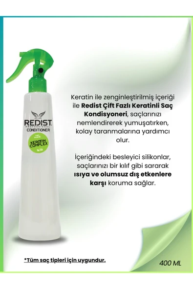 Redist Keratin Fön Suyu 400ml - Resim 3