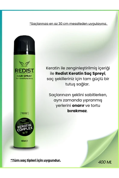 Redist Keratin Saç Spreyi 400 ml - 2