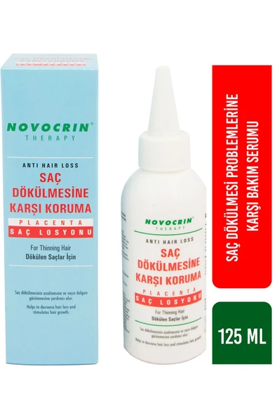 Novocrin Placenta Saç Dökülmelerine Karşı Bakım Losyonu 125 ml - Resim 2