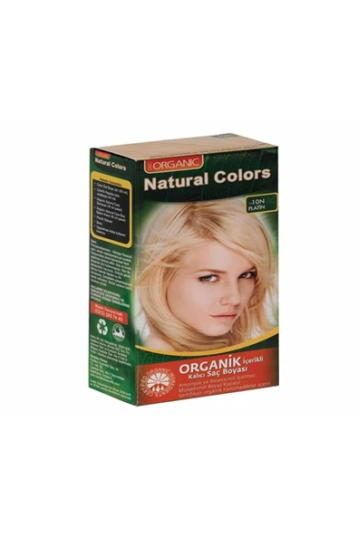 Organic Natural Colors Bitkisel Kalıcı Saç Boyası 10n Platin
