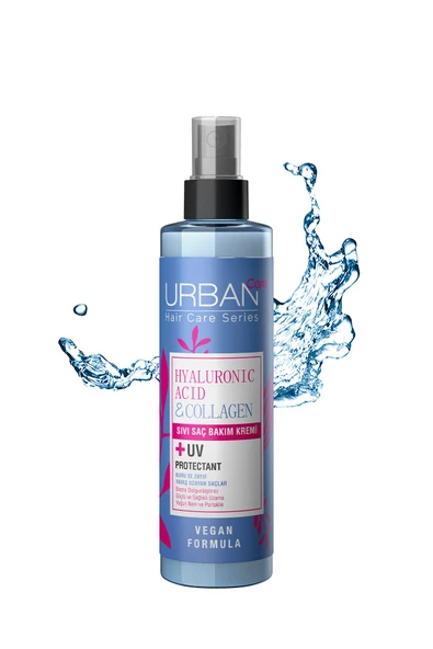 Urban Care Hyaluronik Asit & Kolajen Kuru ve Cansız Saçlara Özel Durulanmayan Sıvı Saç Bakım Kremi-200ml-vegan - 3
