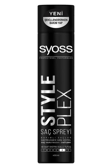 Syoss Style Plex Saç Spreyi 400 ml - Şekillendirme ve Koruma - Resim 2