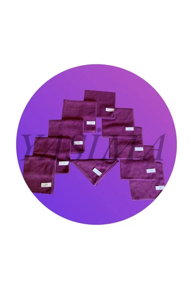 Yasima 20 Adet Mor Mikrofiber Temizlik Bezi, Cam, Toz Alma,genel Temizlik ,mutfak - 3