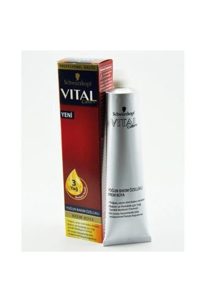 SCHWARZKOPF HAIR MASCARA Vıtal Tüp Krem Boya 5-0 Açık Kahve