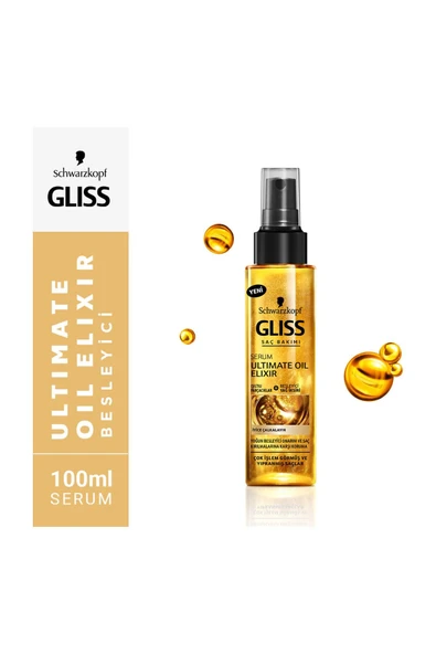 Gliss Ultımate Oıl Elıxır Bakım Serumu 100 ml - Resim 2