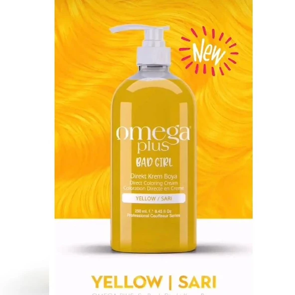 Omega Plus Omega Plus Bad Girl Direkt Krem Boya 250 Ml - Yellow/Sarı ürün görseli