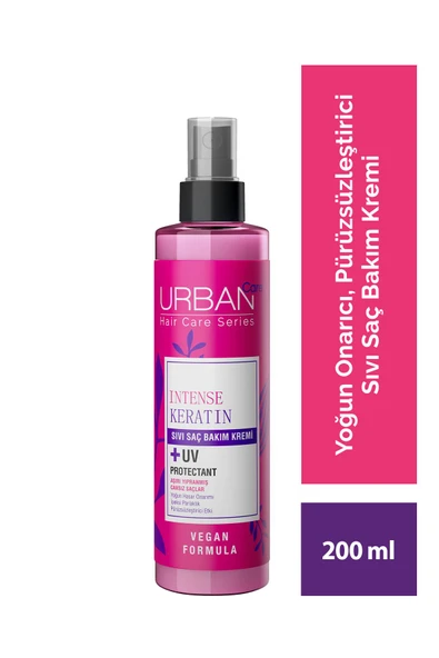 Urban Care Intense & Keratin Aşırı Yıpranmış ve Cansız Saçlara Özel Sıvı Saç Bakım Kremi-200ml-vegan