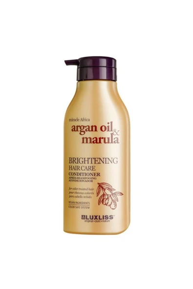 Luxlıss Argan Oil Marula Brightening Hair Care Conditioner 500 ml ürün görseli