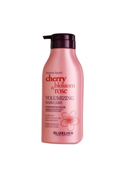 Luxlıss Cherry Blossom Rose Volumizing Hair Care Conditioner 500 ml