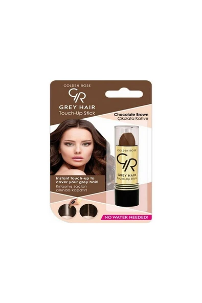 Golden Rose Grey Hair No:08 Chocolate - Saç Beyazlarını Kapatan Stick - 8691190120450