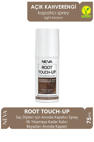 Root Touch-Up Neva Saç Dipleri Için Anında Kapatıcı Sprey 75 ml - Açık Kahverengi ürün görseli