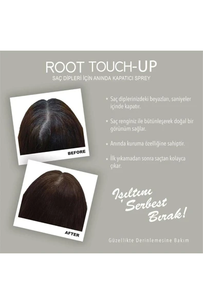 Root Touch-Up Neva Saç Dipleri Için Anında Kapatıcı Sprey 75 ml - Kızıl - Resim 3