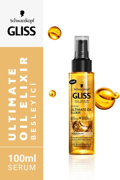 Gliss Ultımate Oıl Elıxır Bakım Serumu 100 ml ürün görseli