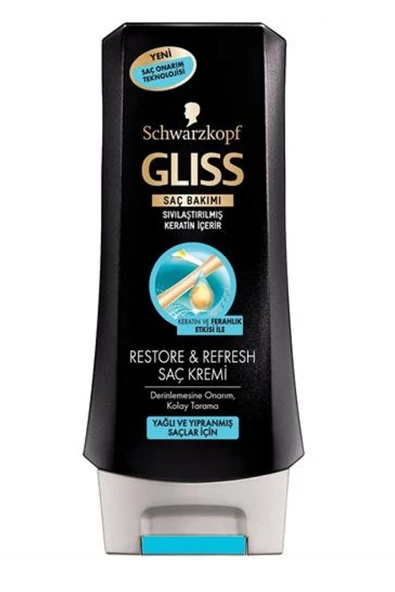 Gliss Restore & Refresh Saç Kremi 400Ml - Resim 2